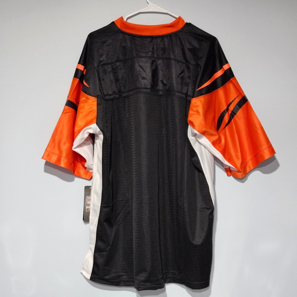 NFL Pro Line Cincinnati Bengals Blank Jersey Mens XL Black Orange Football - Picture 2 of 5